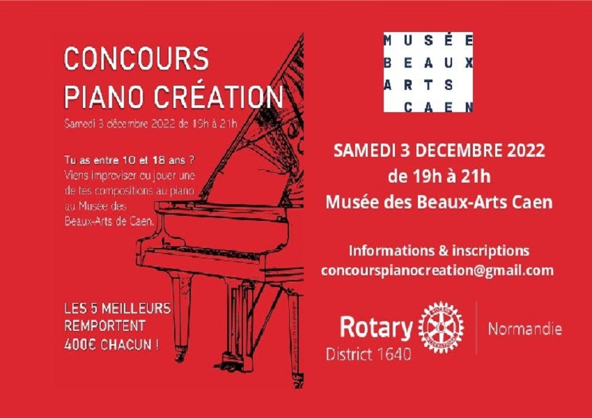 Image CONCOURS DE PIANO À CAEN POUR LES 10-18 ANS