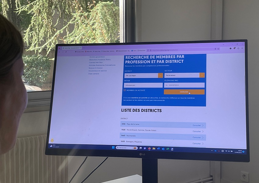 Image UN ANNUAIRE RELIE LES ROTARIENS FRANCOPHONES