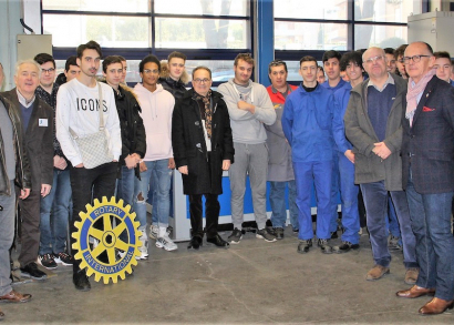 Image Le Rotary club de Sète finance la visite à Saint-Nazaire des bac-pro chaudronnerie