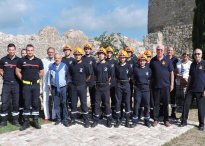 Image Action jeunesse avec les aspirants sapeurs pompiers