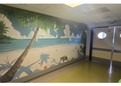 Image DES FRESQUES POUR ÉGAYER UN SERVICE PÉDIATRIQUE