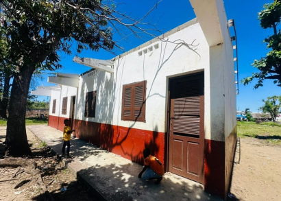 Image UNE ÉCOLE RÉHABILITÉE APRÈS LE CYCLONE
