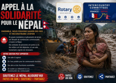 Le Rotary agit en faveur des sinistrés du Népal