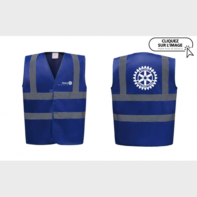 Gilet prévention Rotary personnalisé - à partir de 10 pièces