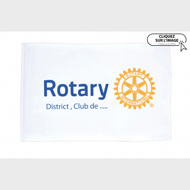 Drapeau Rotary club personnalisé 60x90