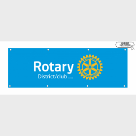 Banderole Rotary club personnalisée 3m x 1m