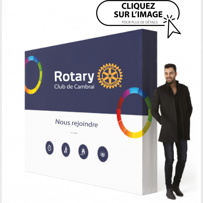 Stand photocall Rotary personnalisé