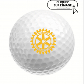 Balles de Golf WILSON logotées Rotary - PACK de 3 pièces EN STOCK ! disponible sous quelques jours.