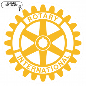 Autocollant Sceau d'excellence Rotary 9x9cm. Lot de 100 pièces EN STOCK ! disponible sous quelques jours.