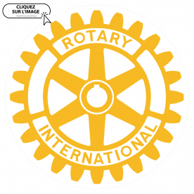 Autocollant Sceau d'excellence Rotary 9x9cm. Lot de 50 pièces EN STOCK ! disponible sous quelques jours.