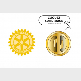 Insigne sceau Rotary. Lot de 50 pièces Dimensions diamètre 1.8 CM Disponible sous 2 semaines