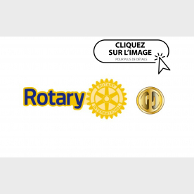 Insigne Rotary épingle 1,2 cmX0.71cm Lot de 50 pièces En stock !