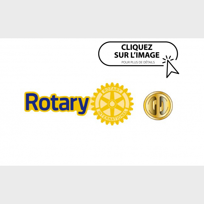 Insigne Rotary épingle 1,2 cmX0.71cm Lot de 50 pièces En stock !