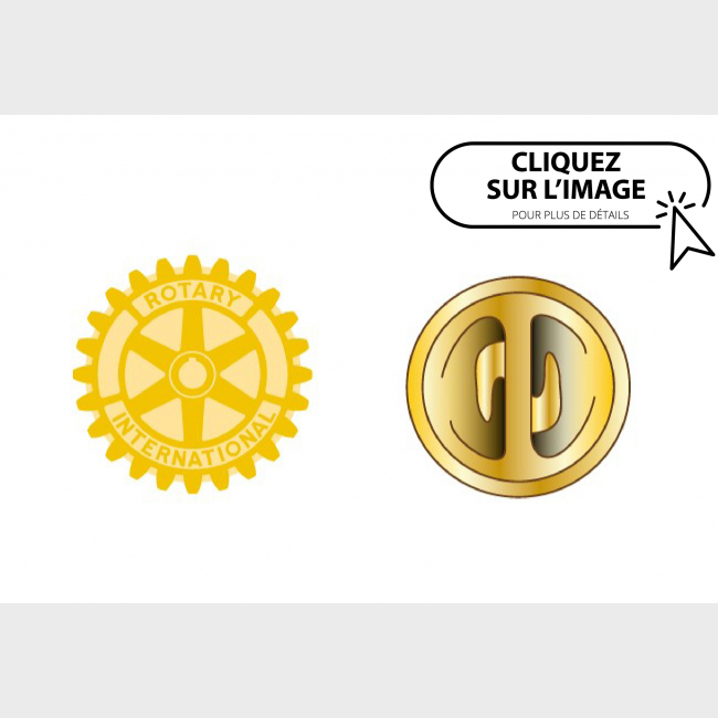 Insigne sceau Rotary diamètre 0.85 cm (par 50) 