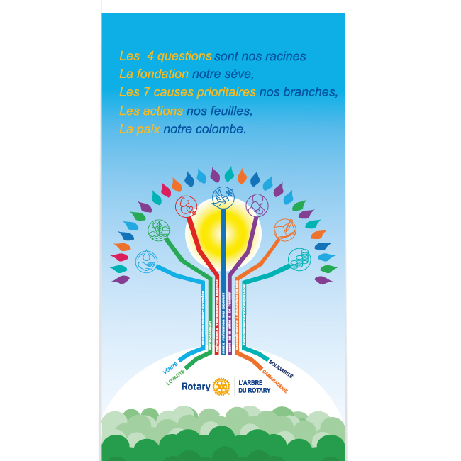 ROLLUP - Kakémono L'arbre du Rotary