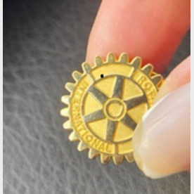 Insigne sceau Rotary  aimanté diamètre 1.8 CM (X50 pièces) RUPTURE dispo 15  mai 2026