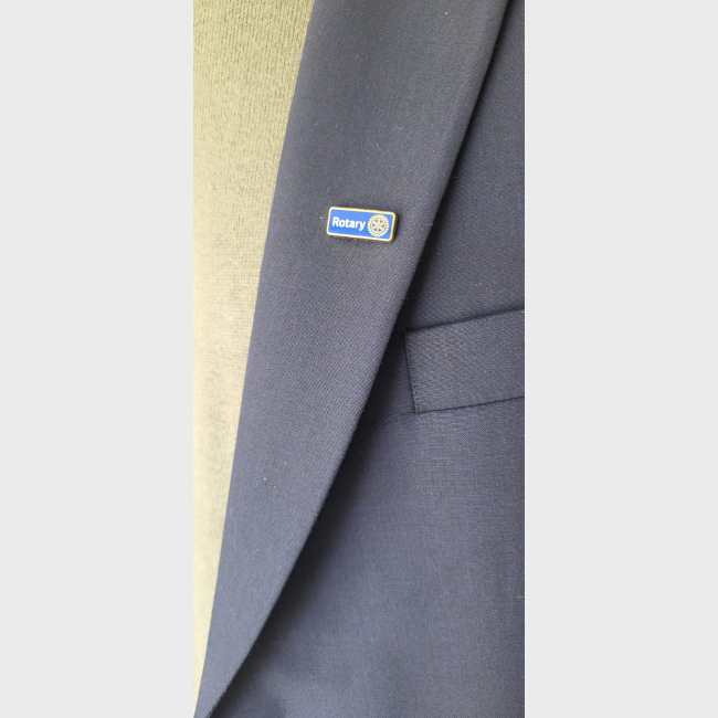 Insigne du Rotary « officiel 2024 » - Nouveau Modèle aimanté EN STOCK ! (lot 50 ex) BLANC OU BLEU