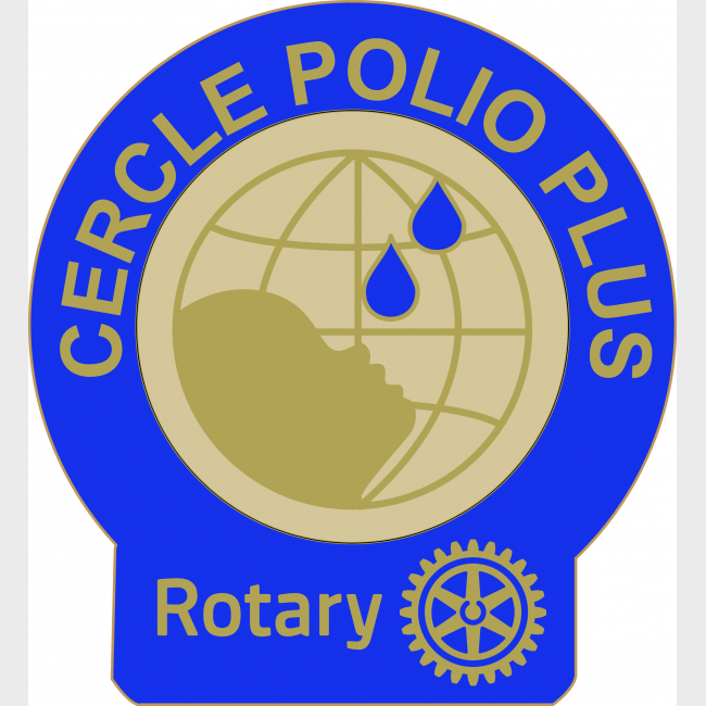 INSIGNE Cercle PolioPlus par 500 ex