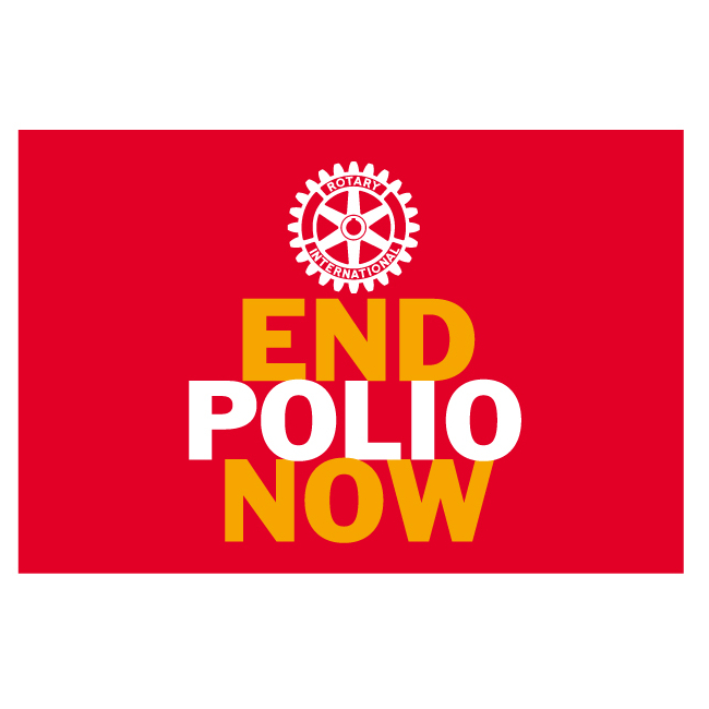 Drapeau End Polio Now 60cmx90cm