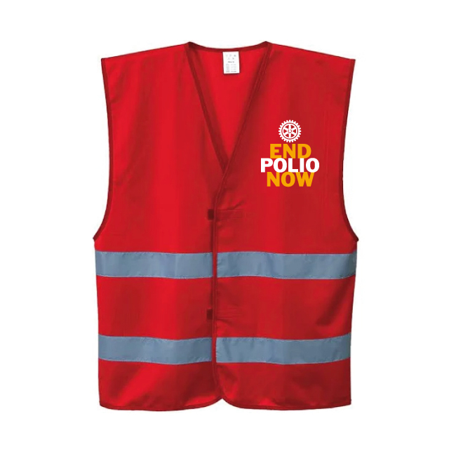 Gilet de prévention End Polio Now - à partir de 10 pièces