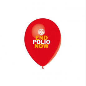 Ballon End Polio Now - Pack de 100 pièces EN STOCK ! disponible sous quelques jours.