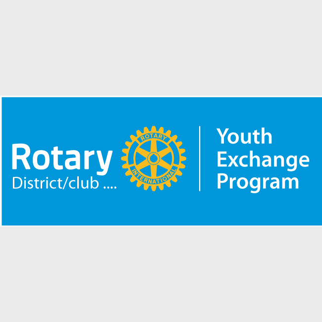 Banderole maille drapeau Rotary Youth Exchange