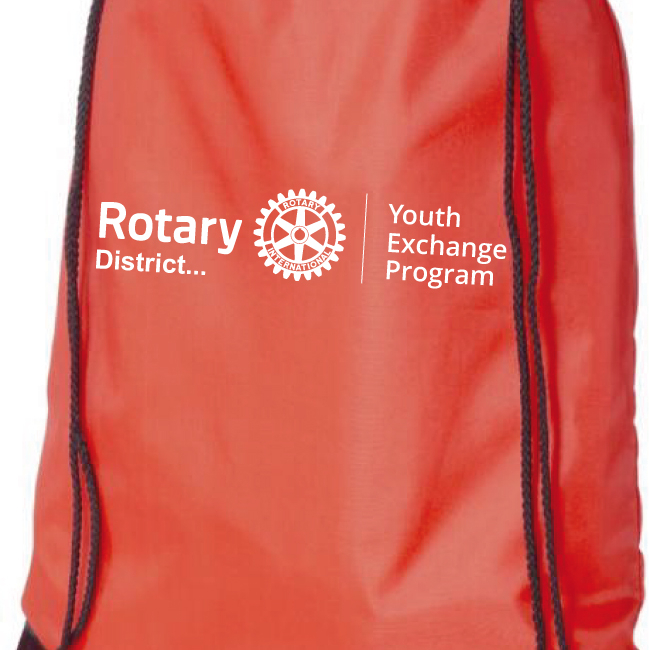 Sac gym Rotary Youth Exchange - pack 100 ex