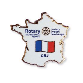 Insigne Rotary Youth Exchange France Dimension 2.2CMX2CM -Pack 100 pièces En stock