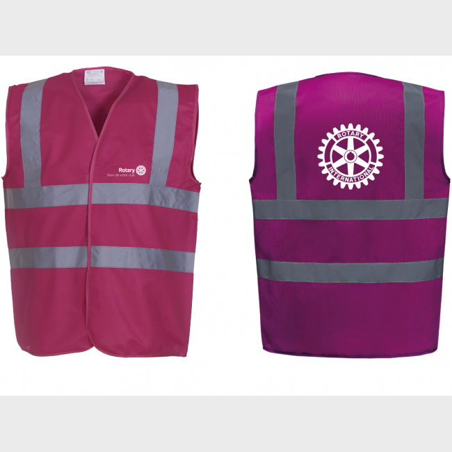 Gilet prévention Rotary personnalisé - à partir de 10 pièces