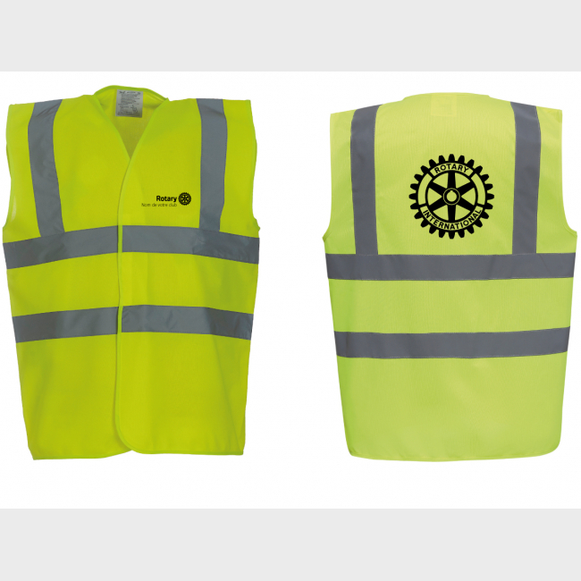 Gilet prévention Rotary personnalisé - à partir de 10 pièces