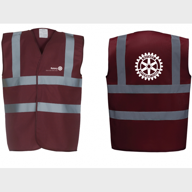 Gilet prévention Rotary personnalisé - à partir de 10 pièces