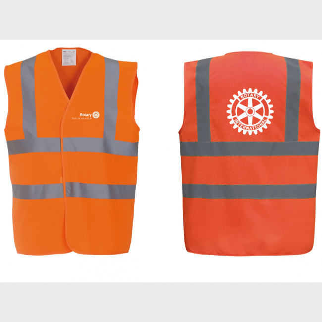 Gilet prévention Rotary personnalisé - à partir de 10 pièces