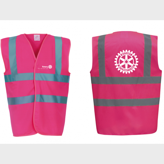 Gilet prévention Rotary personnalisé - à partir de 10 pièces