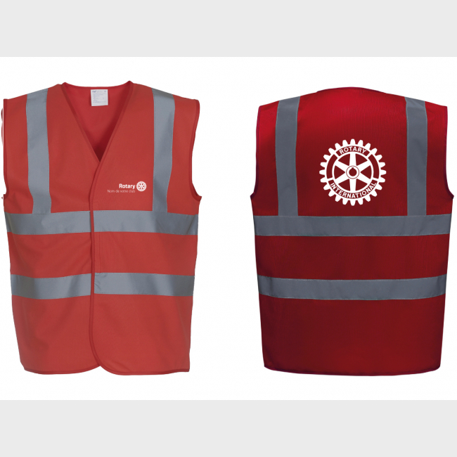 Gilet prévention Rotary personnalisé - à partir de 10 pièces