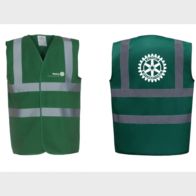 Gilet prévention Rotary personnalisé - à partir de 10 pièces