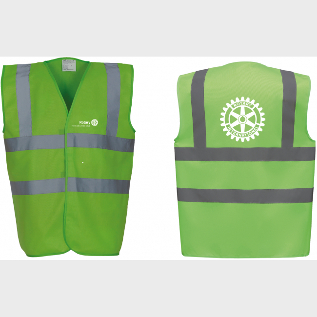 Gilet prévention Rotary personnalisé - à partir de 10 pièces