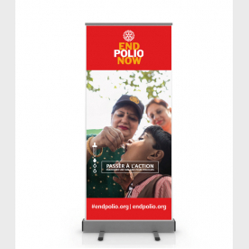 Kakémono End Polio Now 1 Disponible sous 10 jours