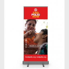ROLLUP - Kakémono End Polio Now 4 Disponible sous 10 jours