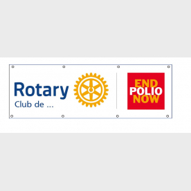 Banderole End Polio Now 3m x 1m